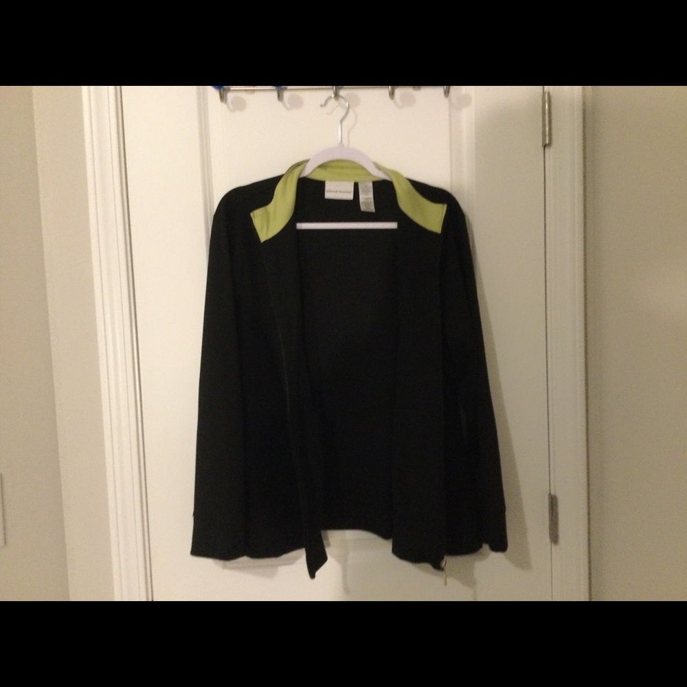 alfred dunner black jacket size 18.